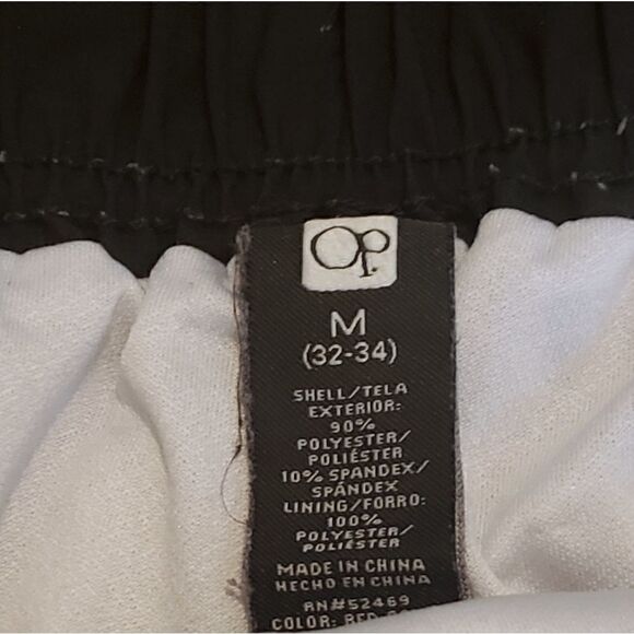 Ocean Pacific Men's Red & Black Geometric Patterned Swim Trunks Size Medium - Picture 3 of 5